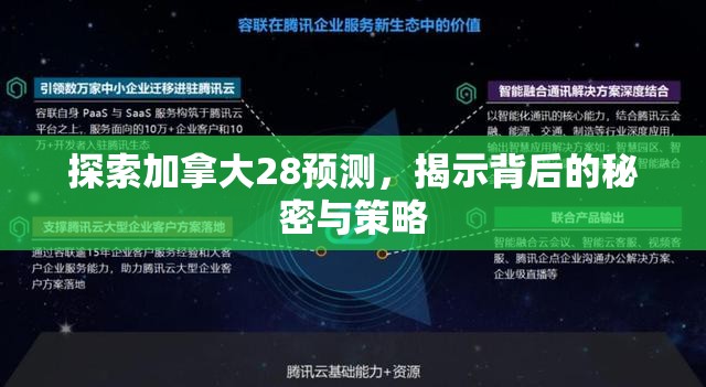 探索加拿大28预测，揭示背后的秘密与策略