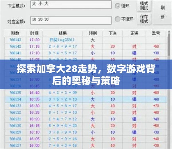 探索加拿大28开奖，一种独特的娱乐体验