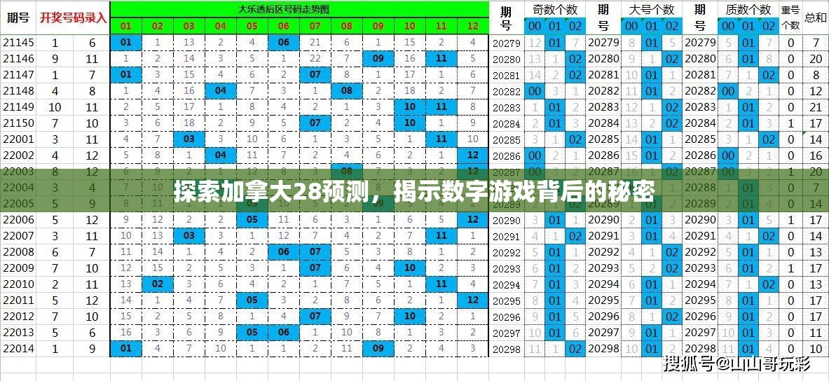 探索加拿大28预测，揭示数字游戏背后的秘密