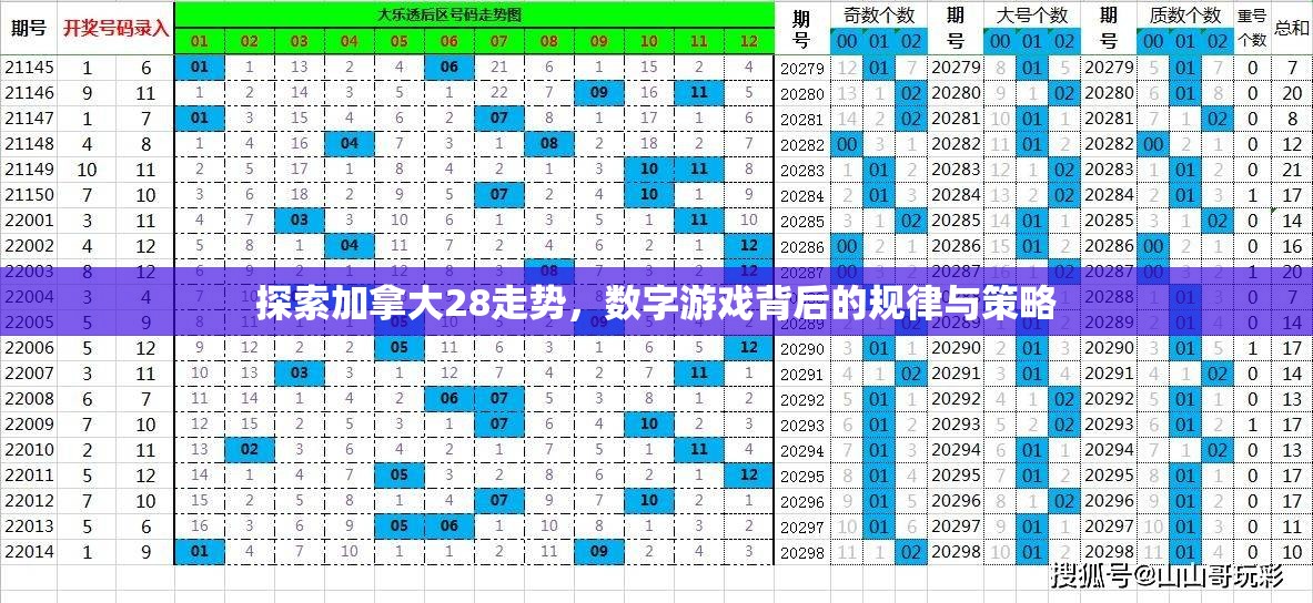 探索加拿大28走势，数字游戏背后的规律与策略