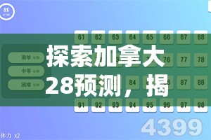 探索加拿大28预测，揭示未来的奥秘与挑战