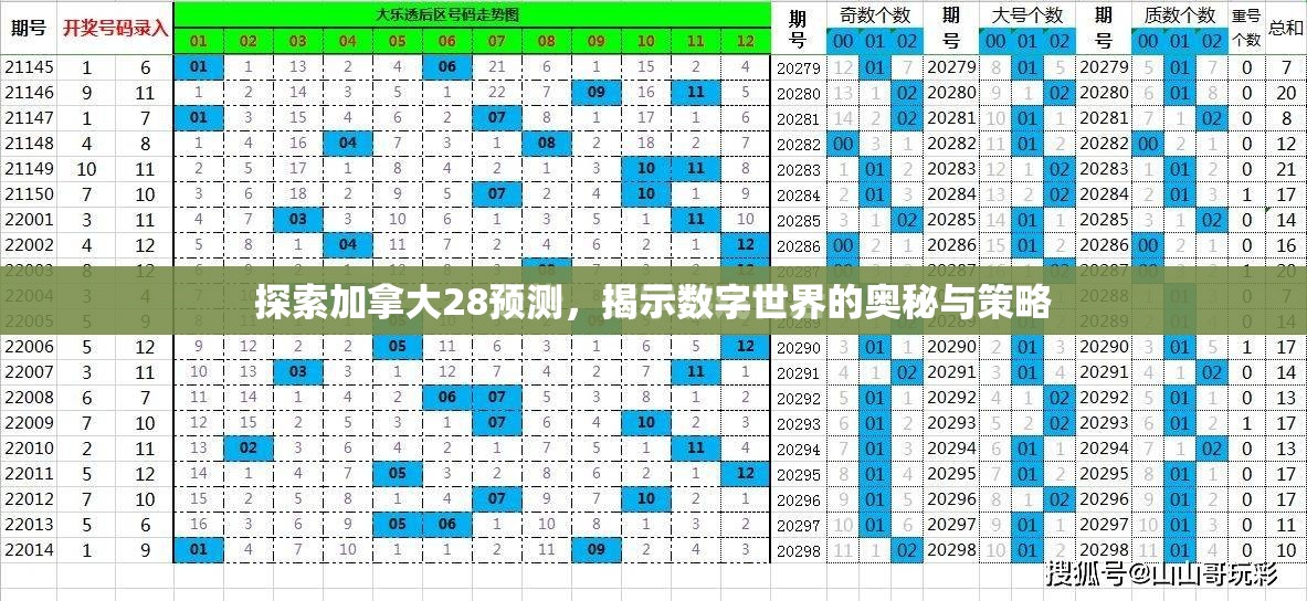 探索加拿大28预测，揭示数字世界的奥秘与策略