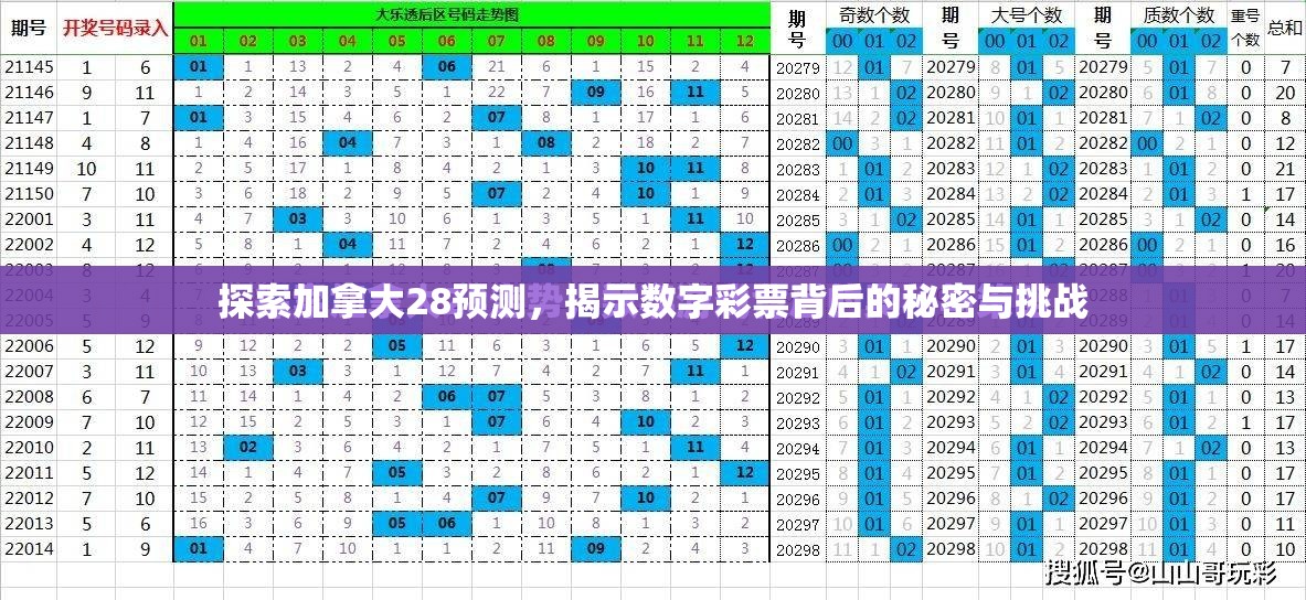 探索加拿大28预测，揭示数字彩票背后的秘密与挑战